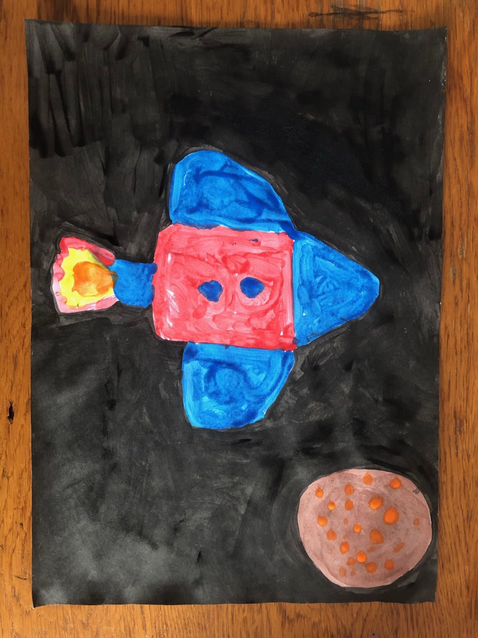 Atharv Pratap Yadav, aged 5. Inspired by Roy Lichtenstein.