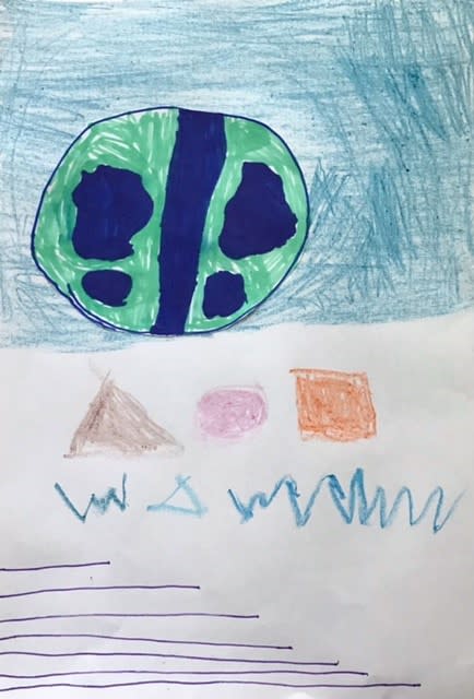 Lia Sykes, aged 6. Inspired by Alexander Calder.