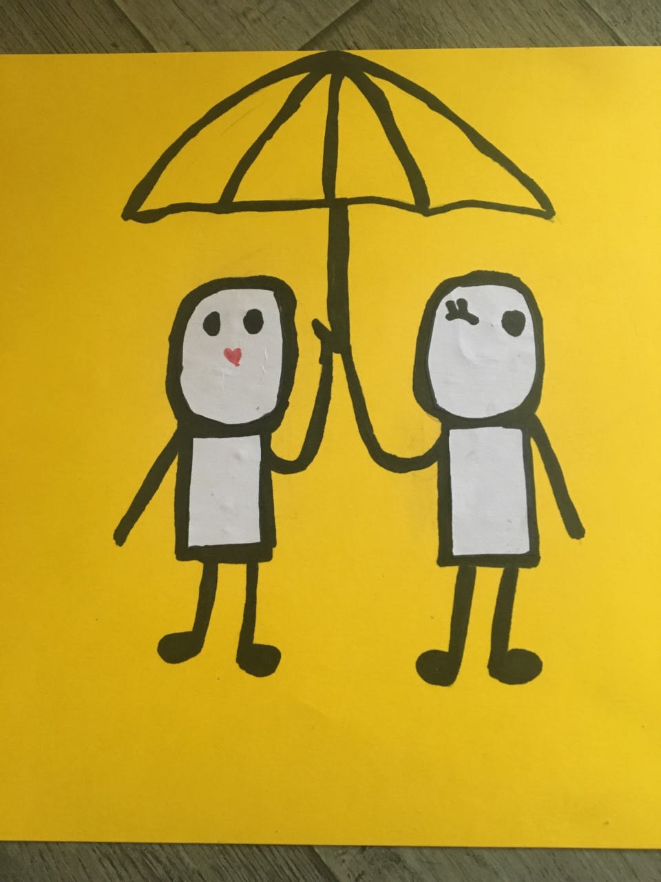 Millie Denver, aged 7. Inspired by Stik.