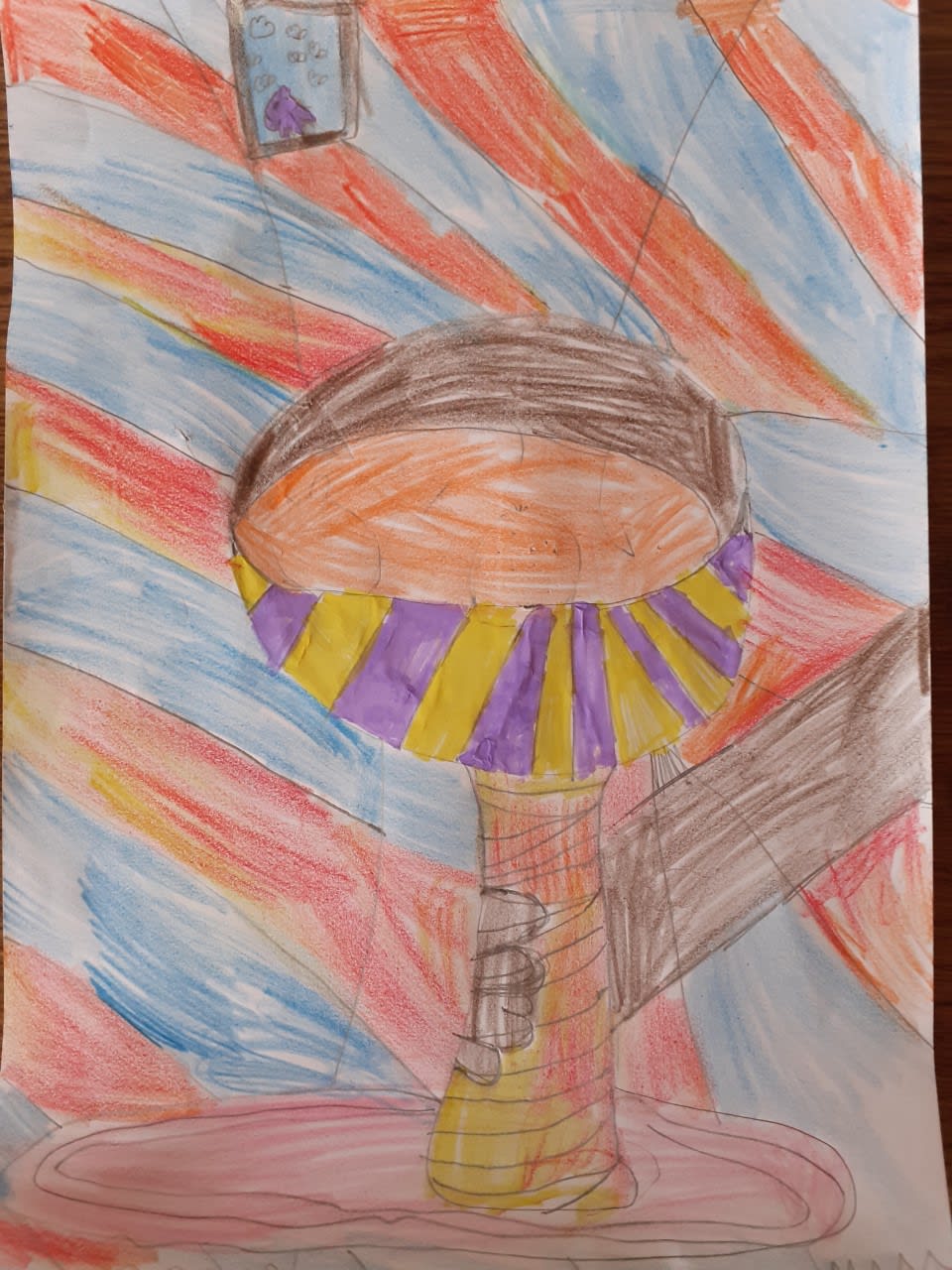 Parnika Maharana, aged 5. Inspired by Patrick Caulfield.