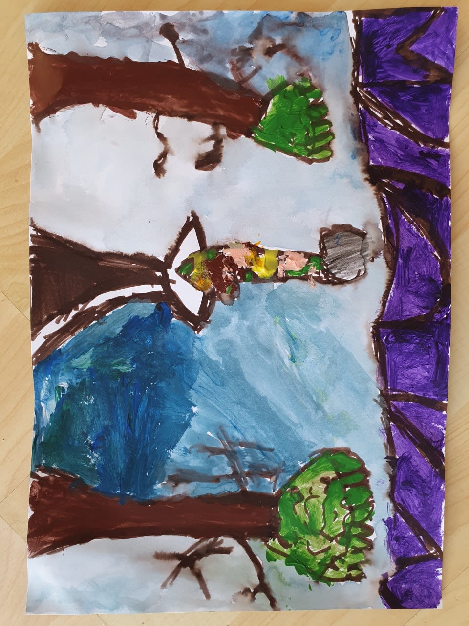 Rory Purnell, aged 6. Inspired by Henri Matisse.