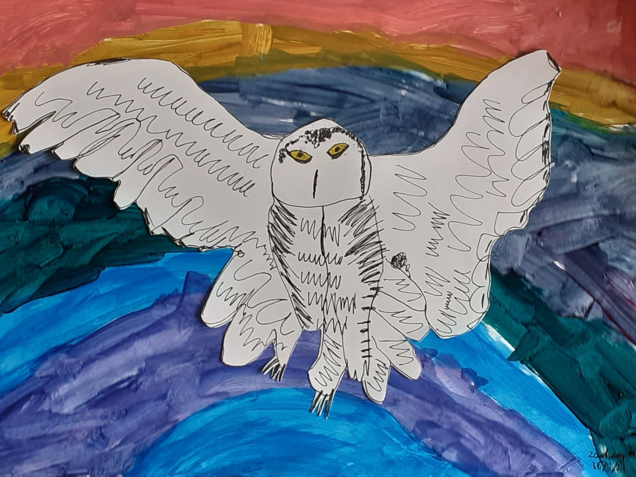 Zachary Johnson, aged 8. Inspired by Pablo Picasso.