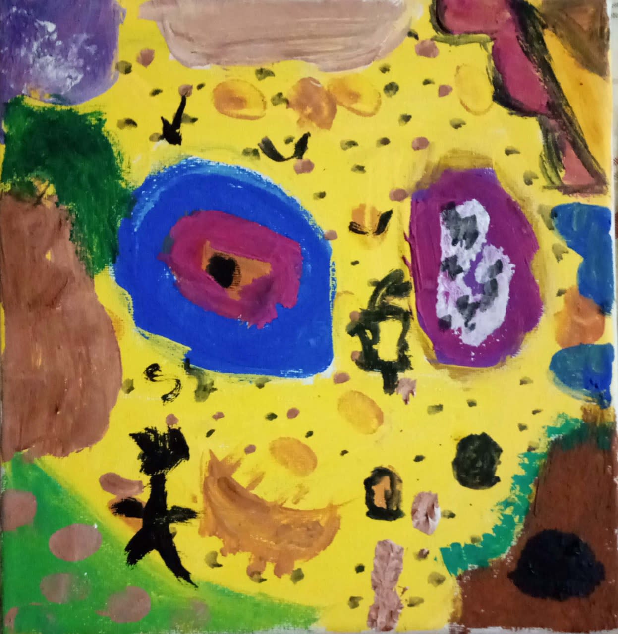 Zunairah Qadir, aged 7. Inspired by alexander Calder.