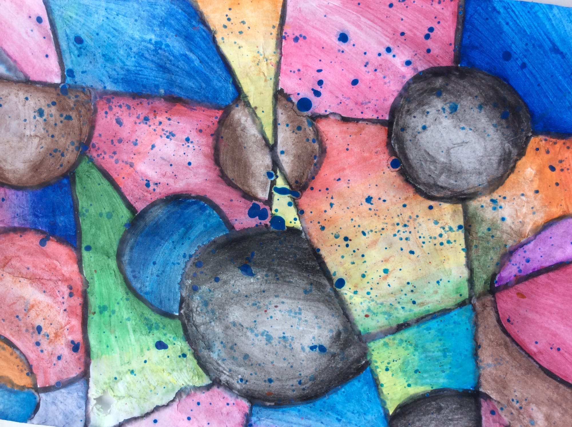 Jumana Henly, aged 12. Inspired by Kandinsky.