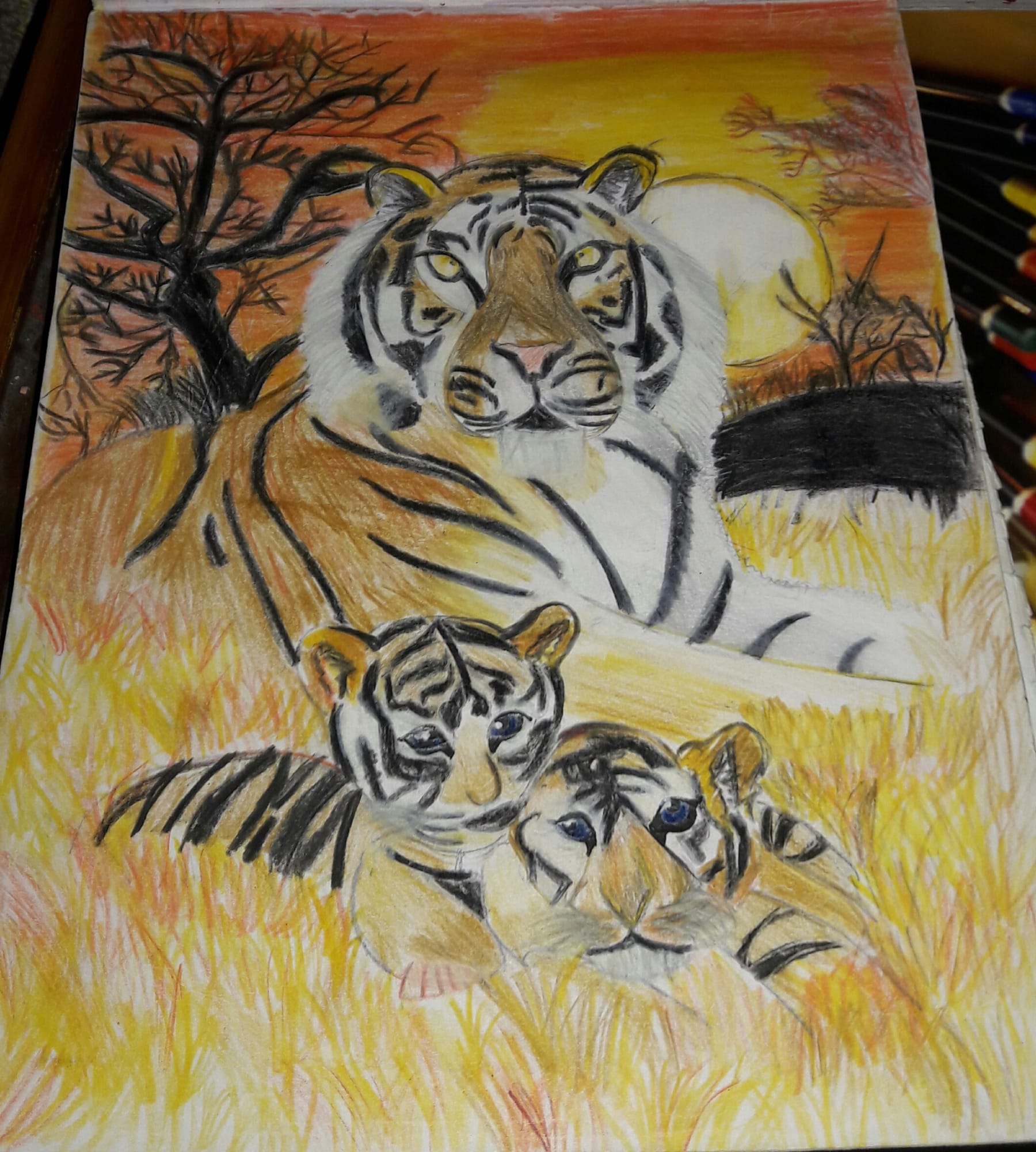 Dibya Biswas, aged 11. Insipred by Sukkanya Day.