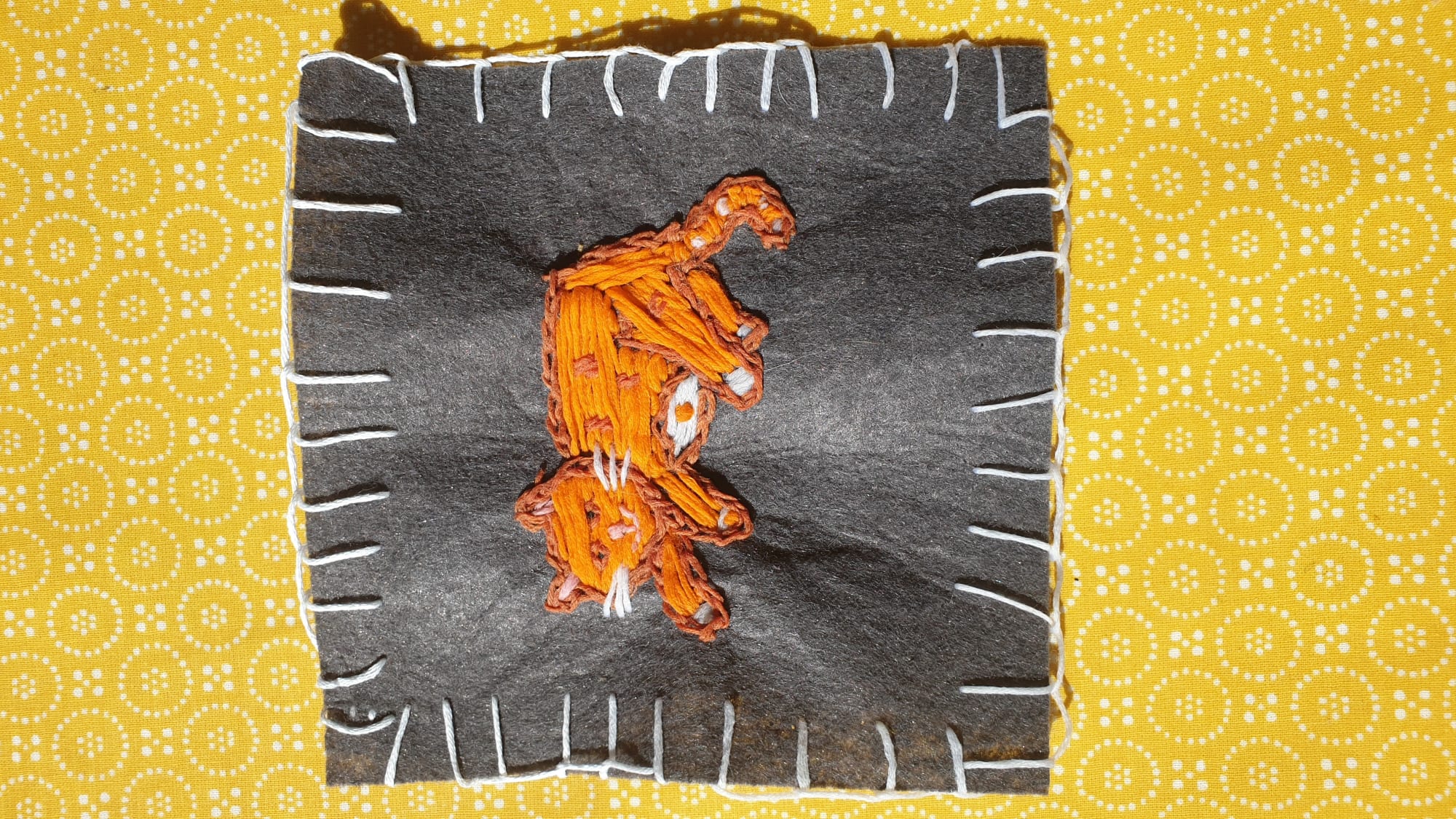 Mabel Sunshine Harris, aged 9. Inspired by Grayson Perry's Gay Black Cats MC, 2017.