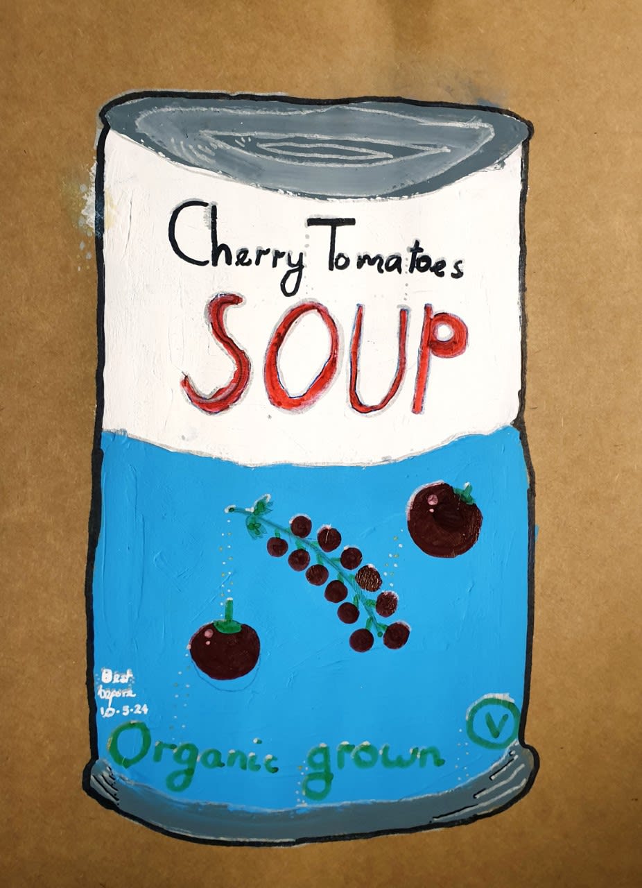 Bella Sheytanova, aged 9. Inspired by Andy Warhol.