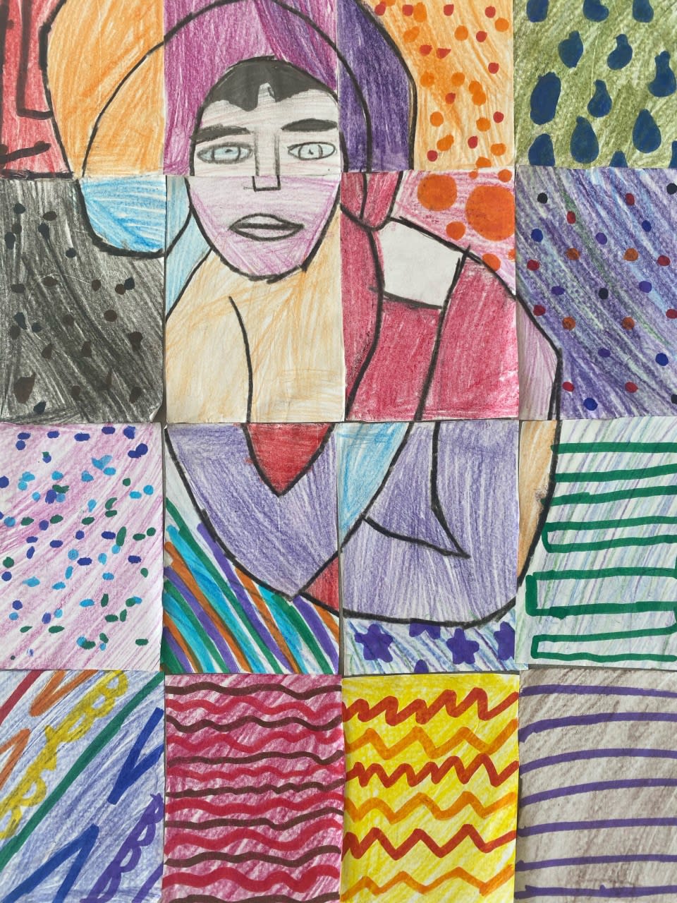 Chloe Clements aged 10. Inspired by Pablo Picasso.