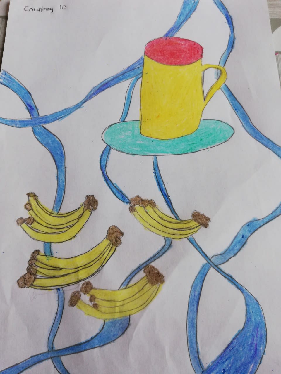 Courtney Quaife, aged 10. Inspired by Patrick Caulfield.