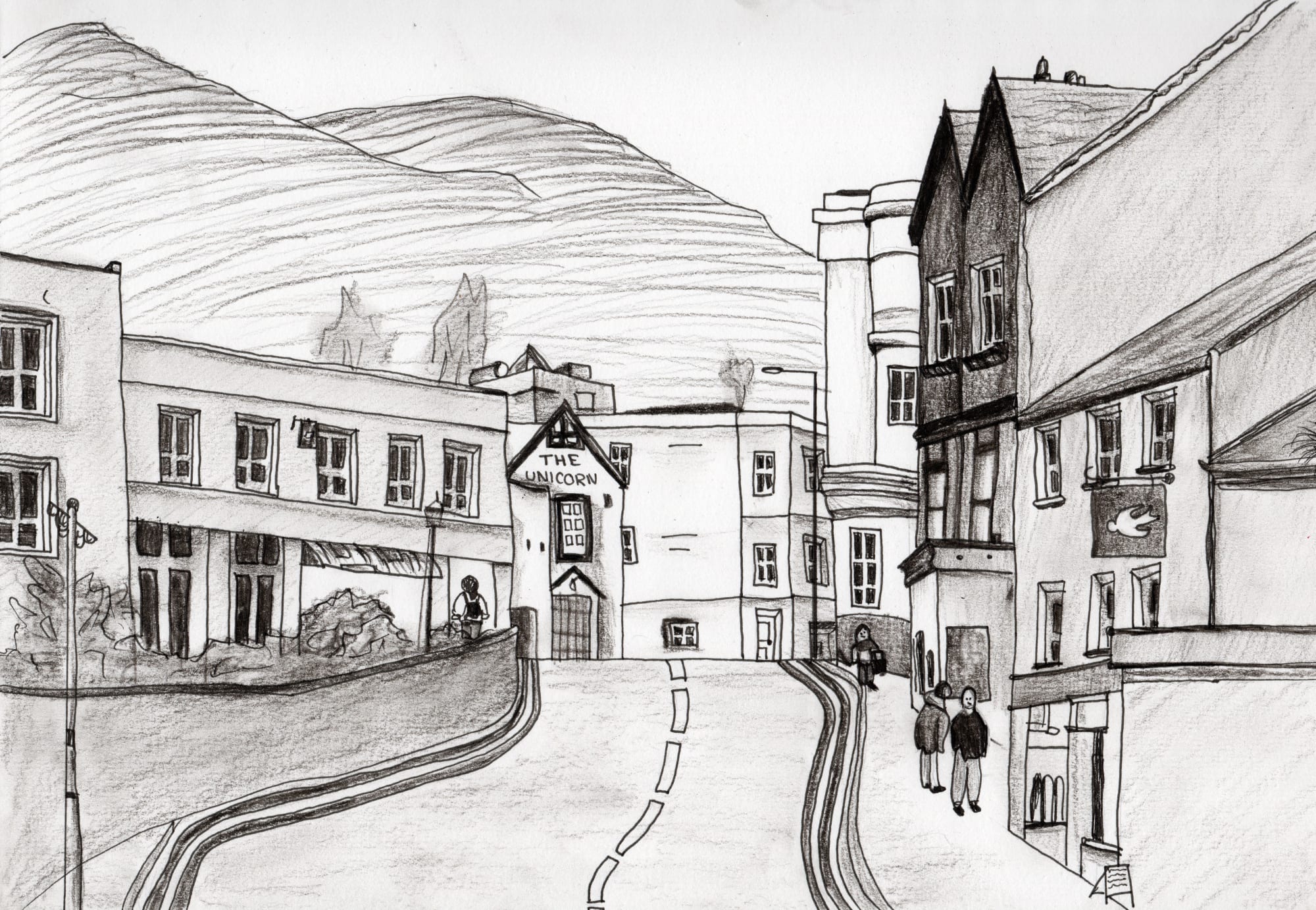 Ellen Ratcliffe, aged 13. Inspired by L.S Lowry.