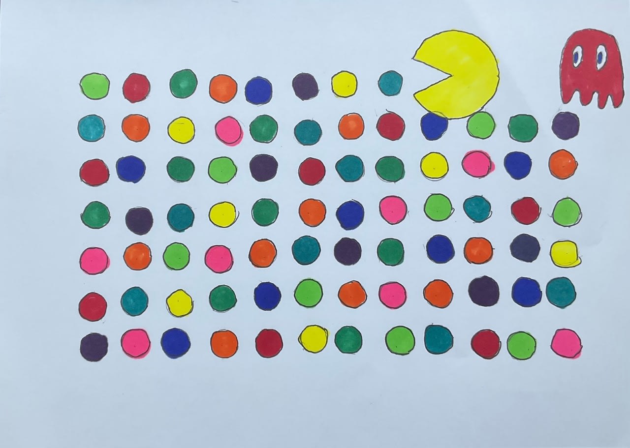 George Baldwin, aged 11. Inspired by Damien Hirst.