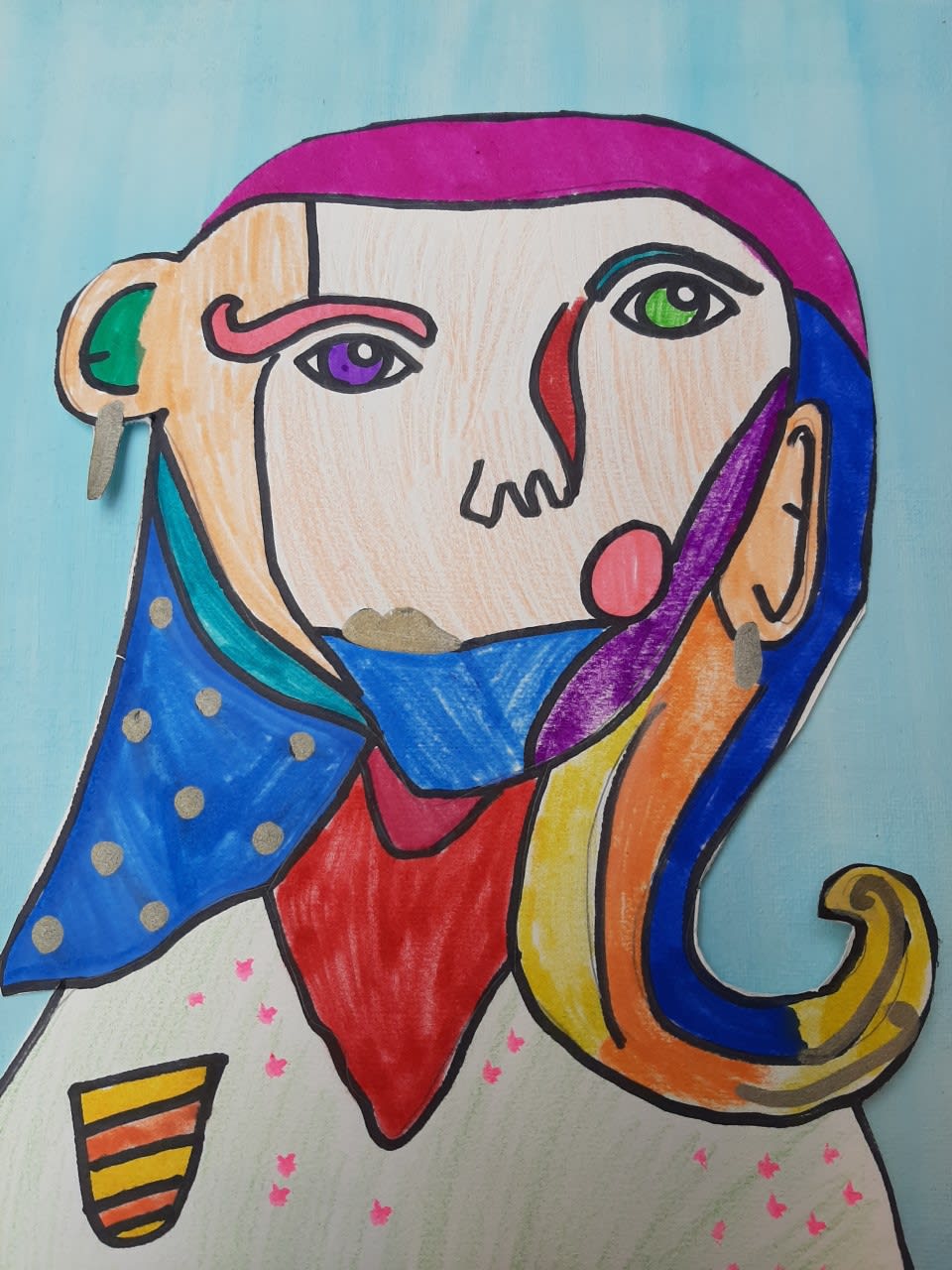 Grace, aged 10. Inspired by Pablo Picasso.