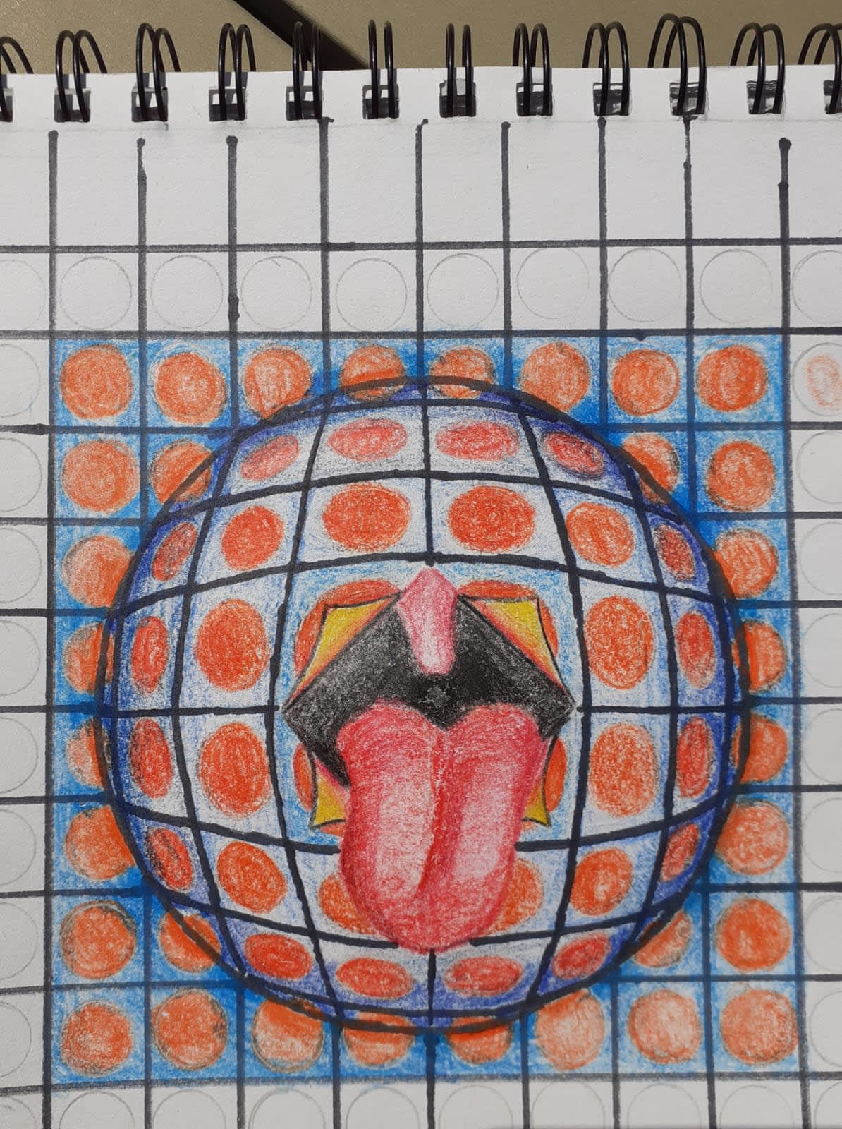 Katie Bray, aged 12. Inspired by Victor Vasarely.