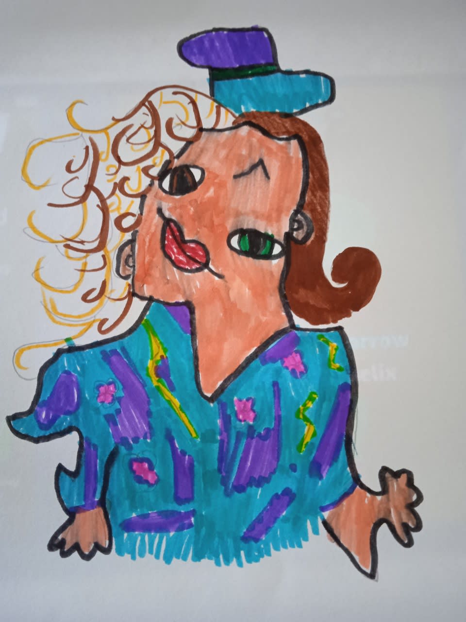 Issy Lynch, aged 10. Inspired by Pablo Picasso.