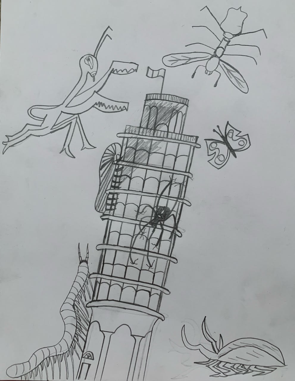 Josh Woo, aged 10. Inspired by Peter Blake.