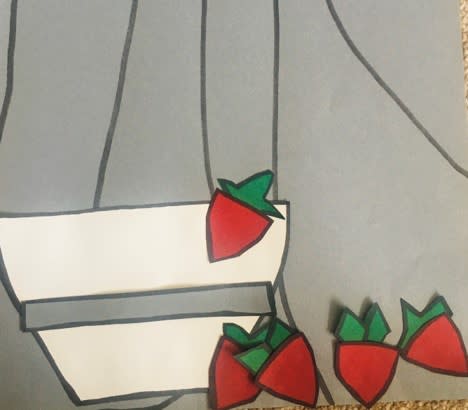 Olivia Brown, aged 12. Inspired by Patrick Caulfield.