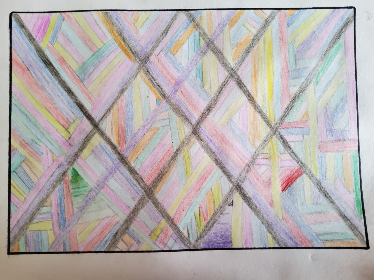 Raquel Ainsa, aged 11. Inspired by Maya Hayuk.