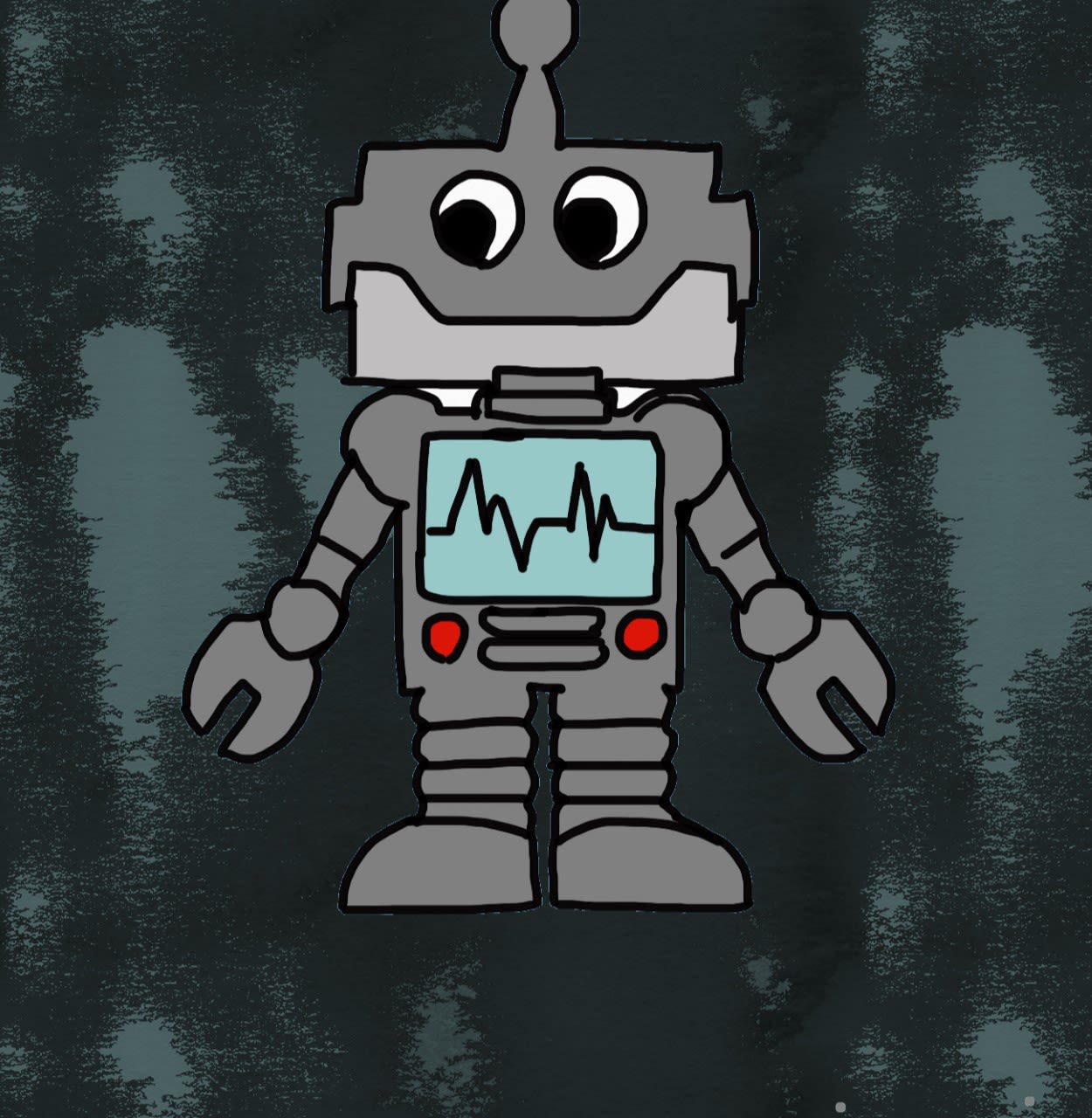 Shiven Ghedia aged 9. Inspired by Keith Haring.