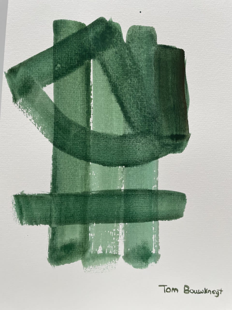 Tom Bouwknegt, aged 11. Inspired by Pierre Soulages.