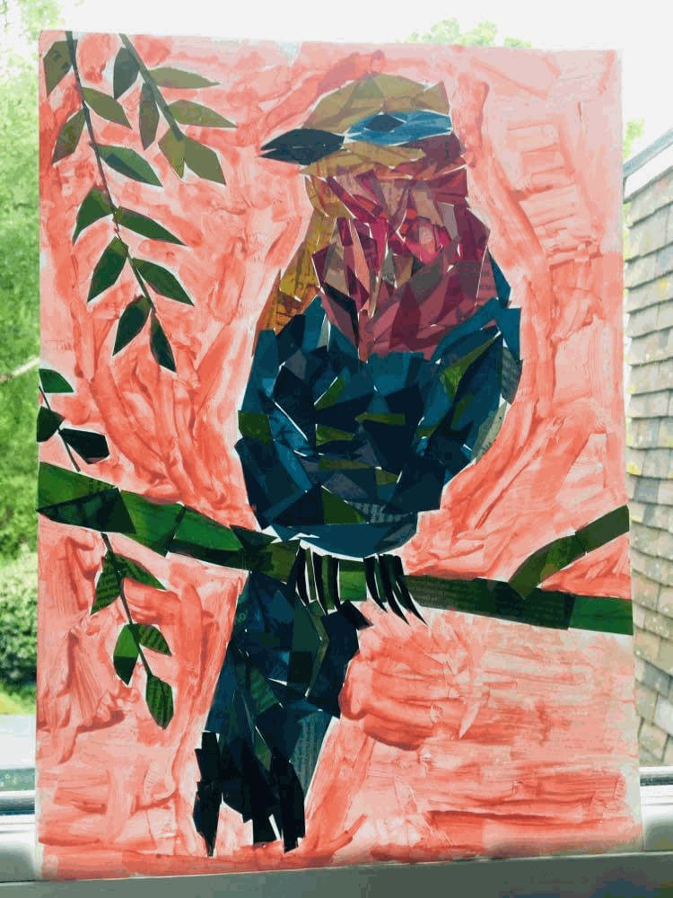 Wolfie Page, aged 10. Inspired by Matisse.