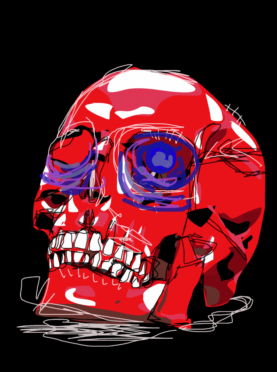 Elise Singh, aged 17. Inspired by Joan Miro.