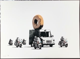 Donuts (Chocolate), 2009 Original screen print 56 × 76 cm Edition of 299 Signed
