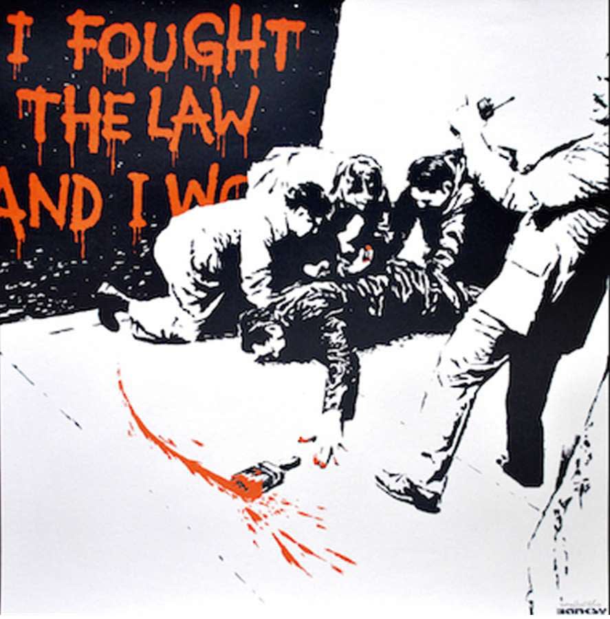I Fought the Law, 2004 Screen print 70 x 70 cm Edition of 500 Unsigned