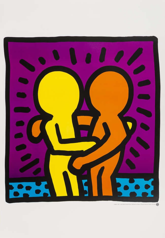 Haring - Untitled (Best Buddies), 1987