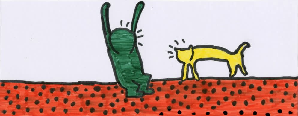 Kosmo Dossett, age 11 Inspired by Keith Haring
