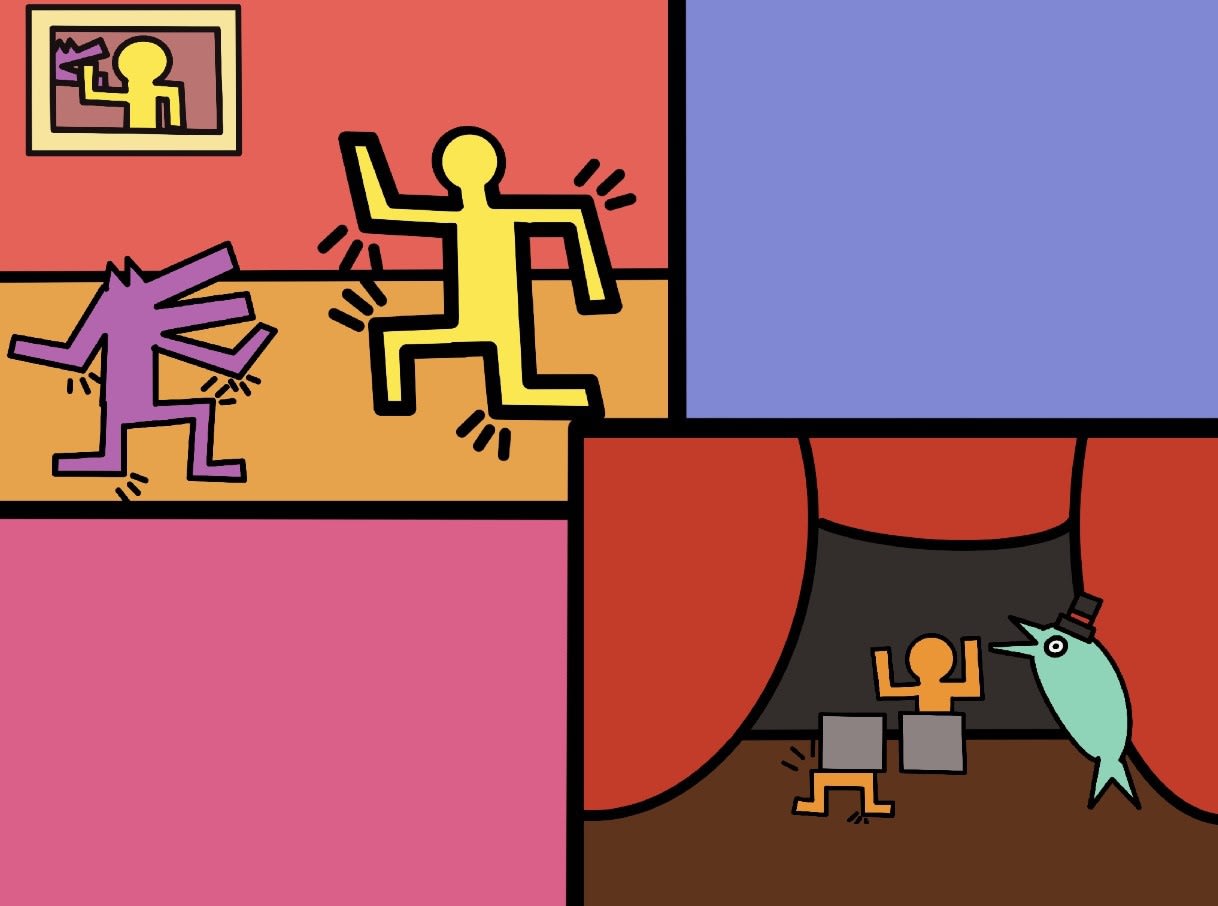 Ollie Greenham, age 12 Inspired by Keith Haring