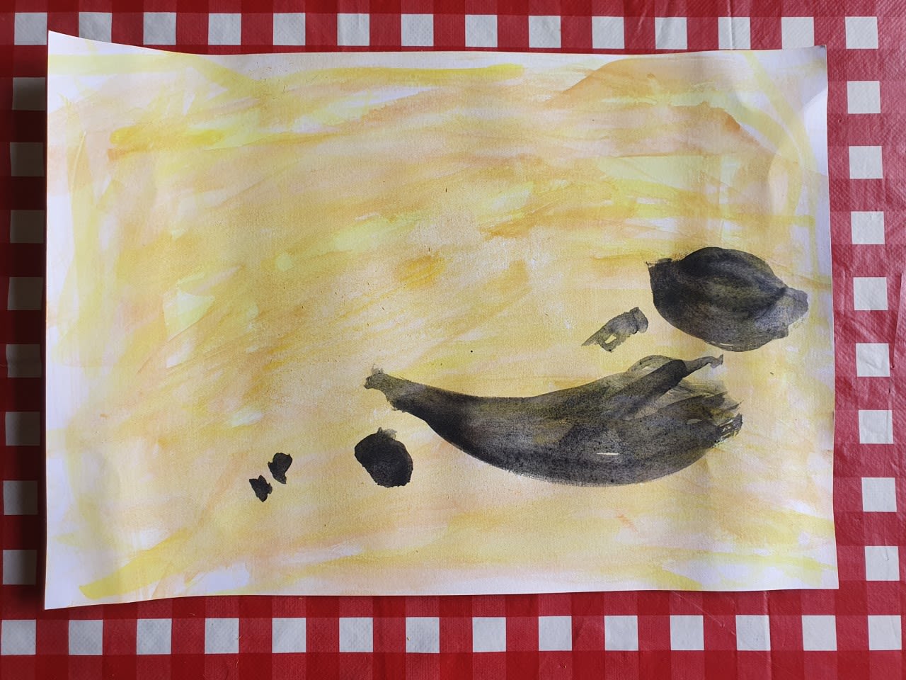 Jakob Prentice, age 8 Football Inspired by Victor Pasmore