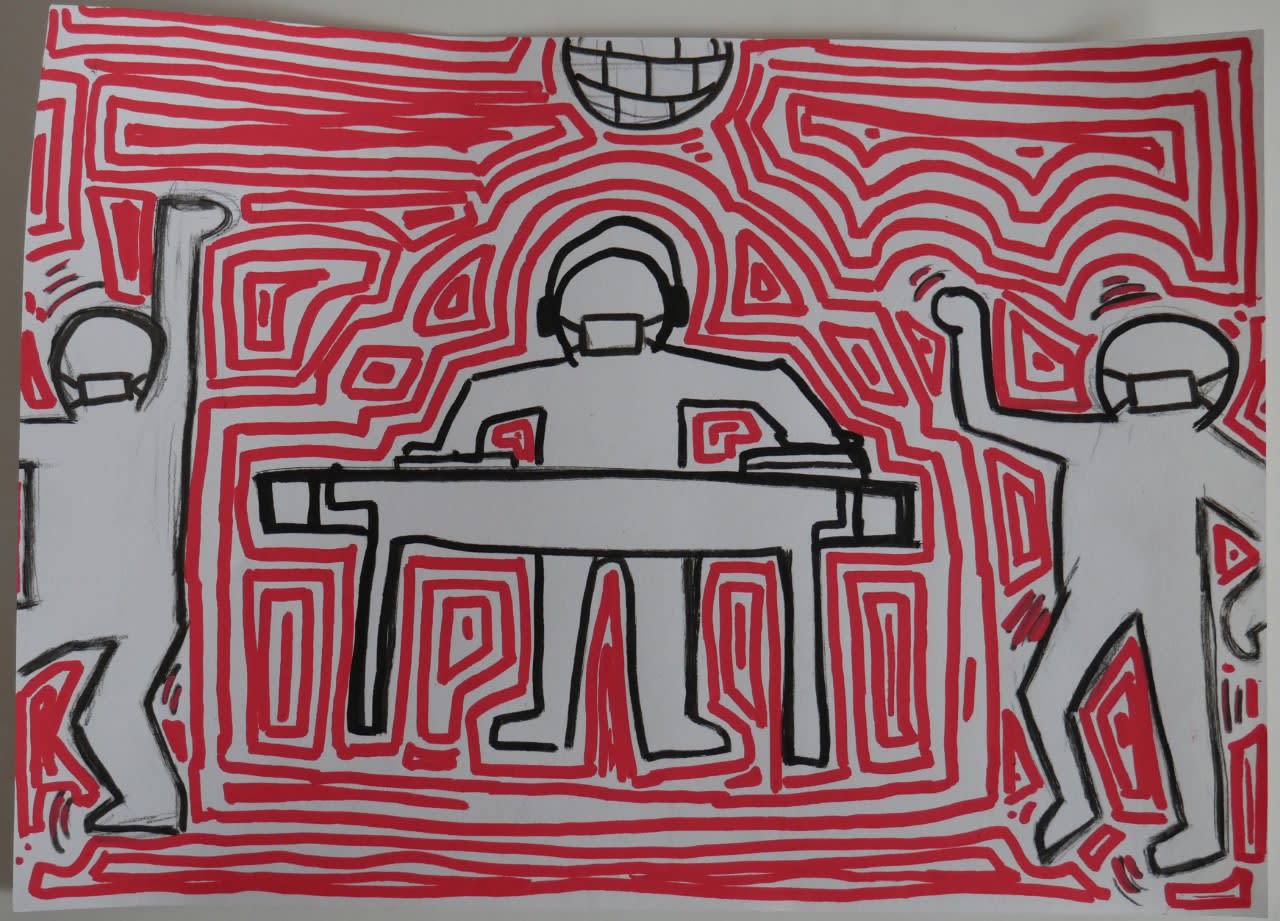 Andie Ravenhill, age14 Inspired by Keith Haring