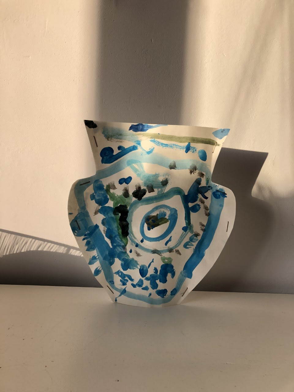 Joseph Goodridge, age 3 Matisse inspired cardboard Ming Vase