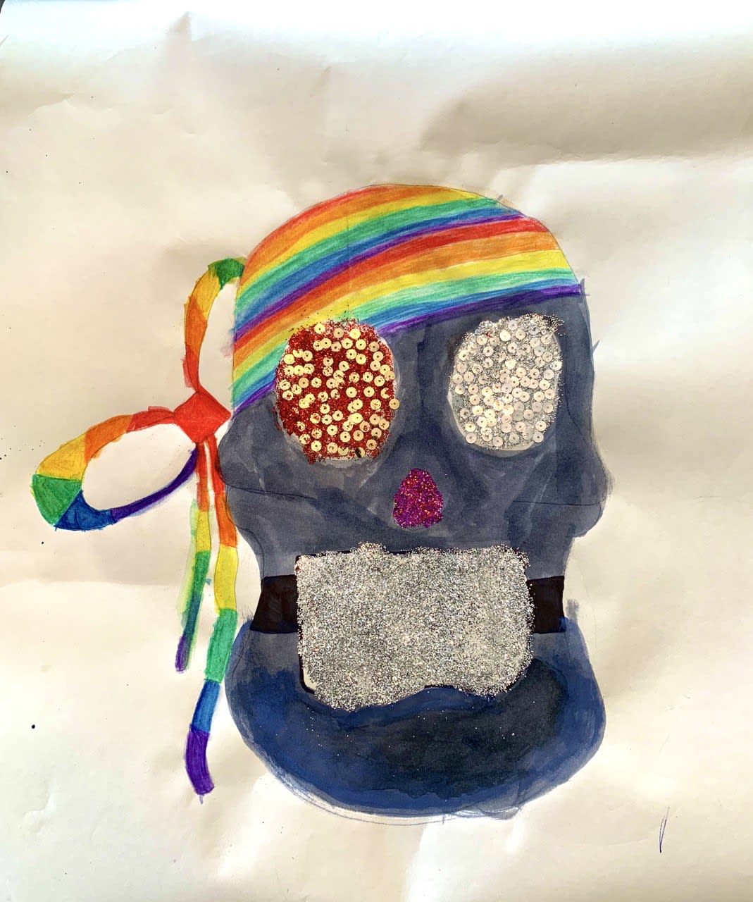 Aurora Fry, aged 8 Inspired by the Damien Hirst Skull