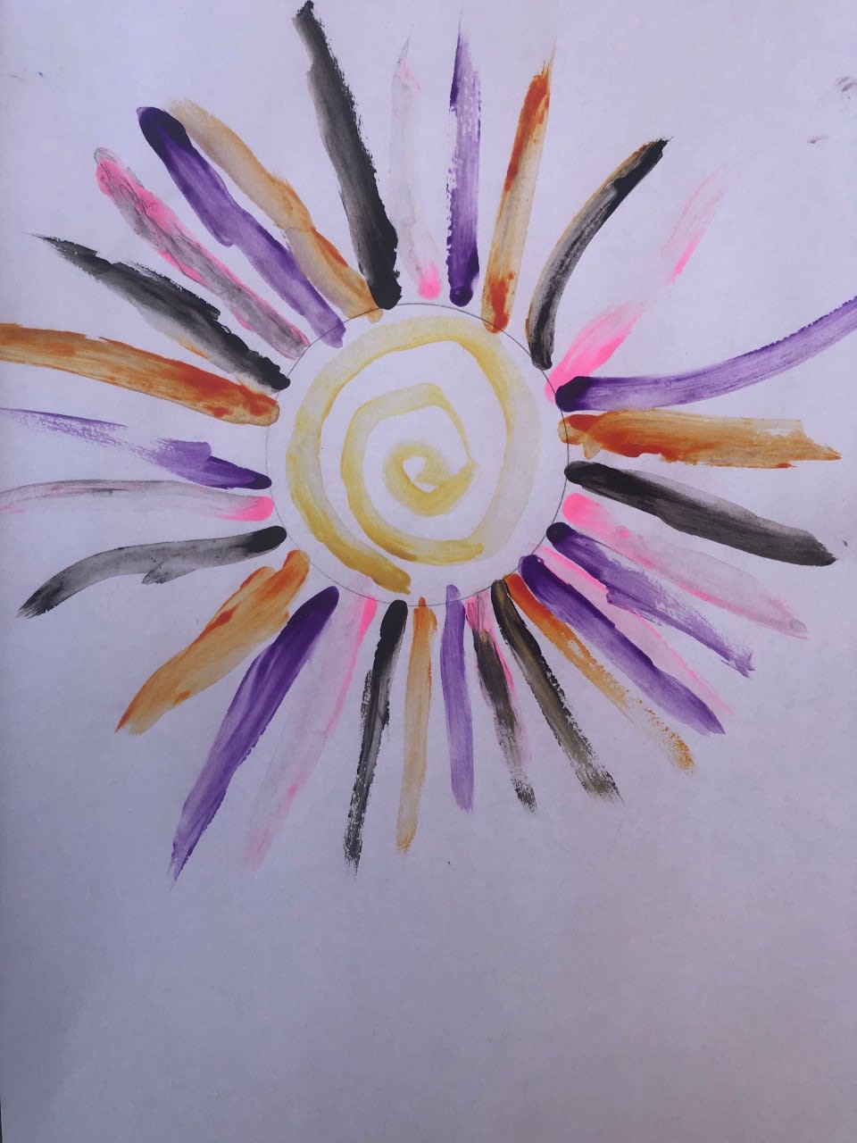 Phoebe McGovern, age 8 Inspired by Terry Frost.