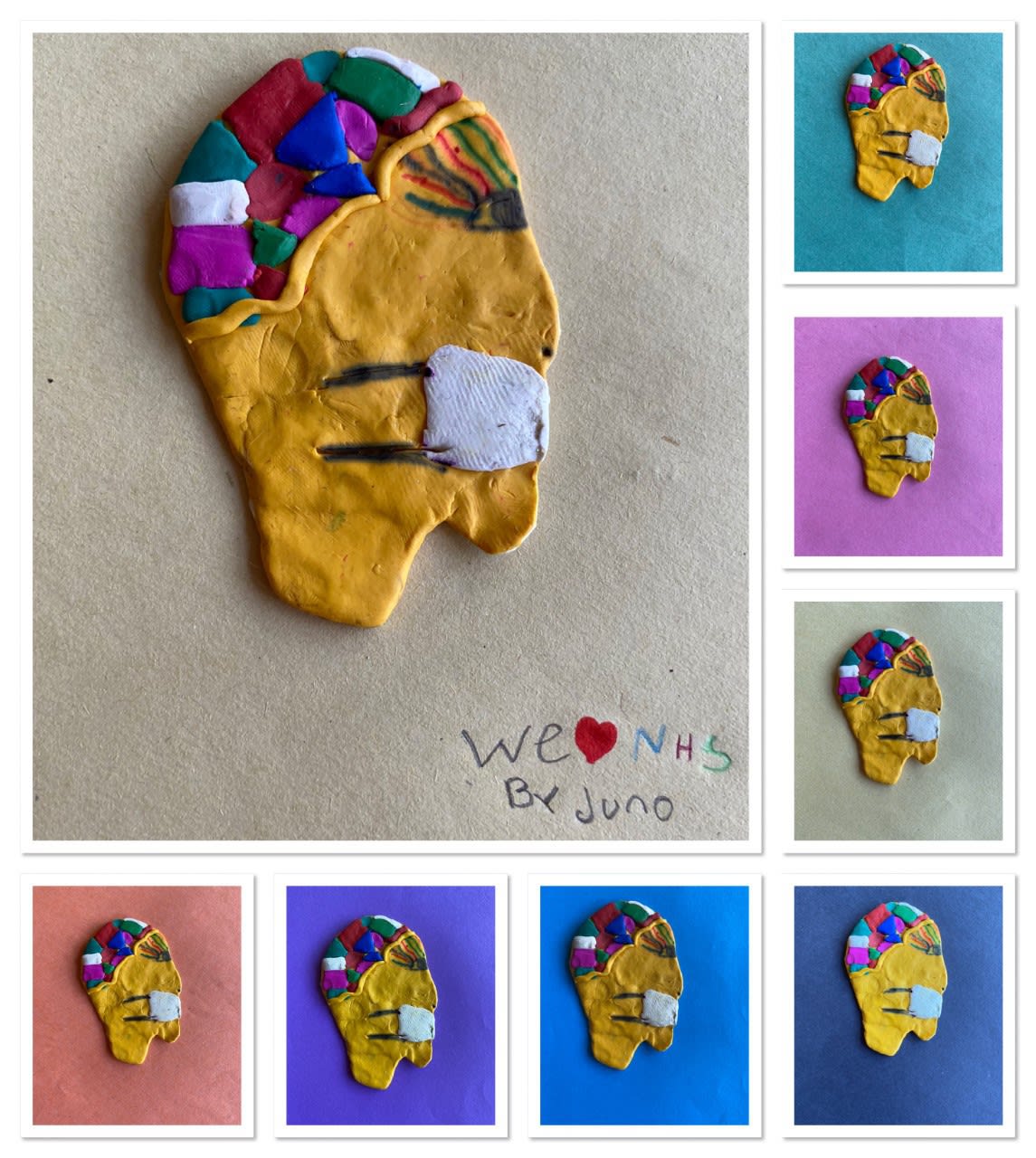 Juno, age 10 Inspired by Picasso and the NHS