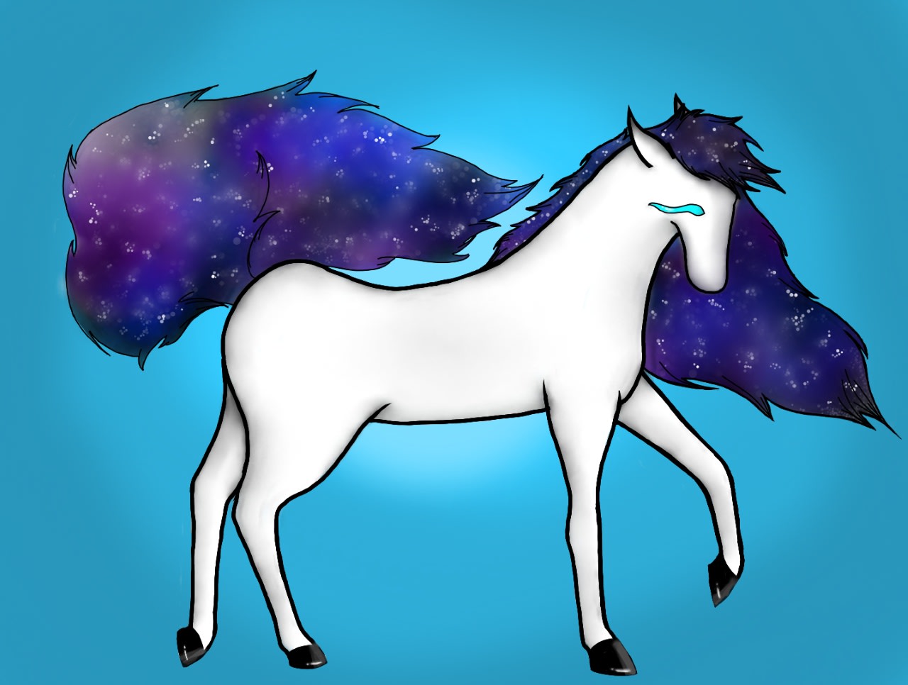 Lea Fischer, age 13 Inspired by Salvador Dali's L'Etalon Blanc