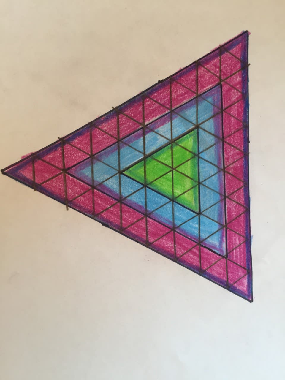 Ciaran Reiff-Marganiec, age 13 Inspired by the geometrical works of Victor Vasarely