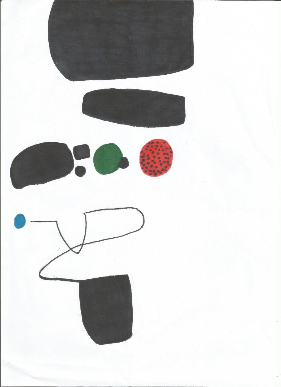 Archie, age 13. Inspired by Victor Pasmore's Points of Contact no. 25.