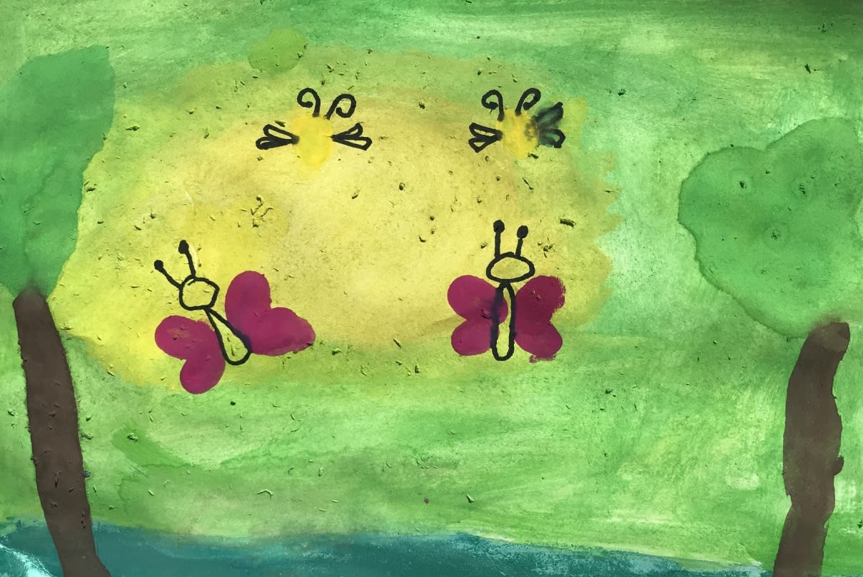 Stanley James, age 6, Inspired by Chitra Merchant ‘Into the Forest’