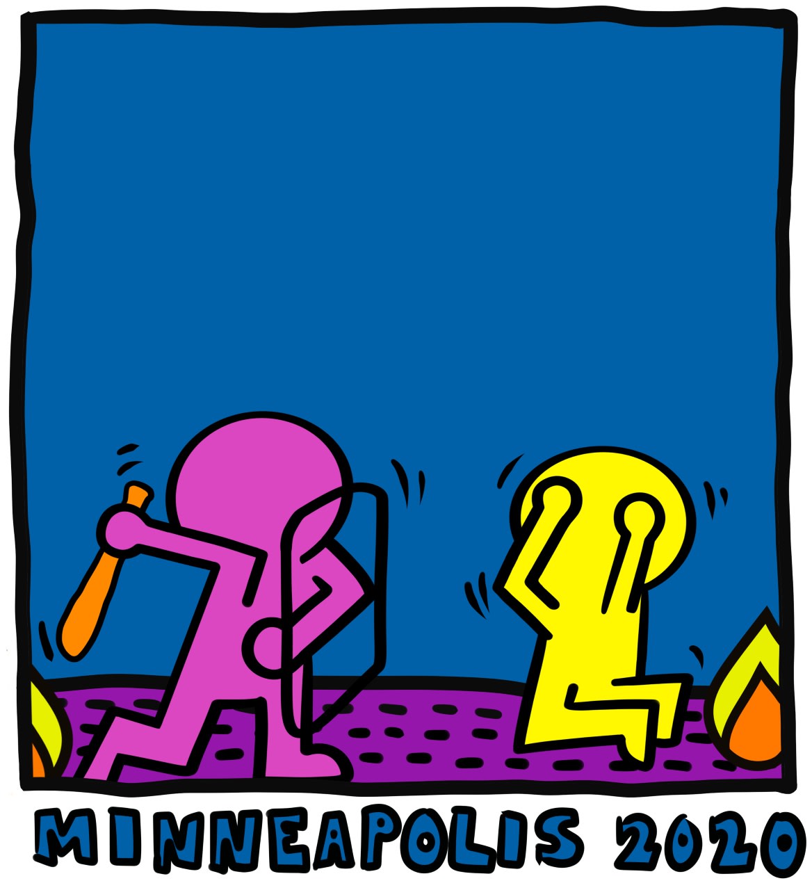 Tylan Carruth, age 15 Inspired by Keith Haring