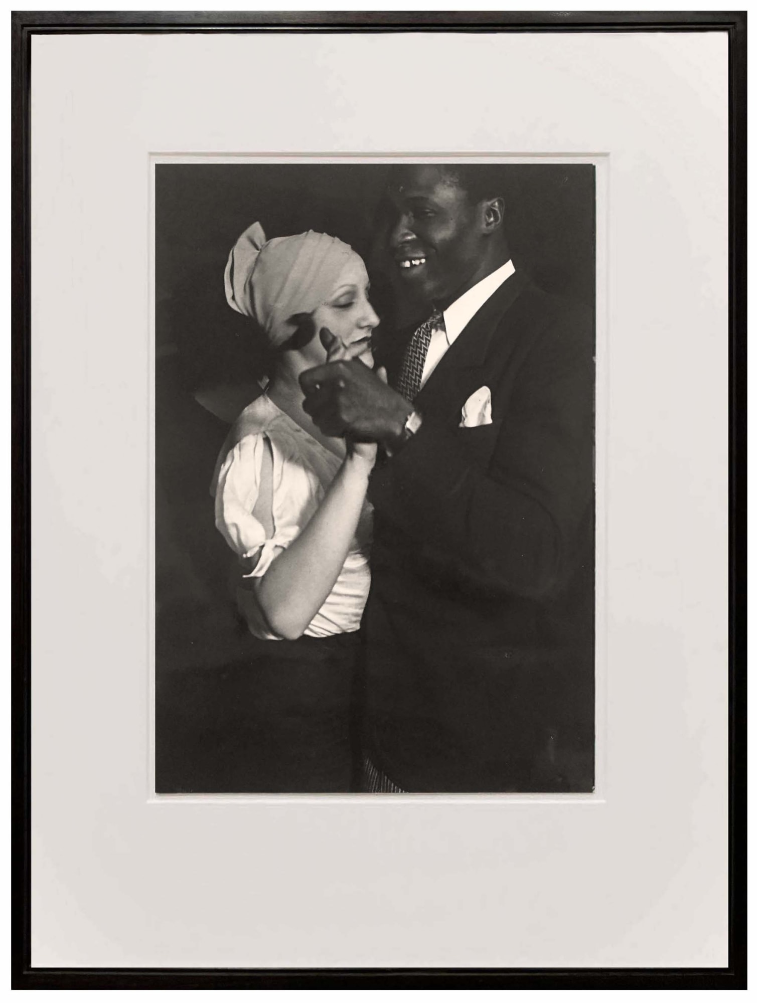 framed photograph of a couple dancing at a ball from Paris de Nuit by Brassai