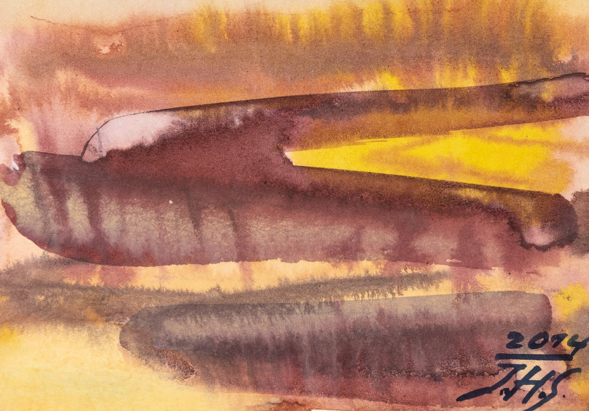 Inge H. Schmidt, Along the desert III, 2014