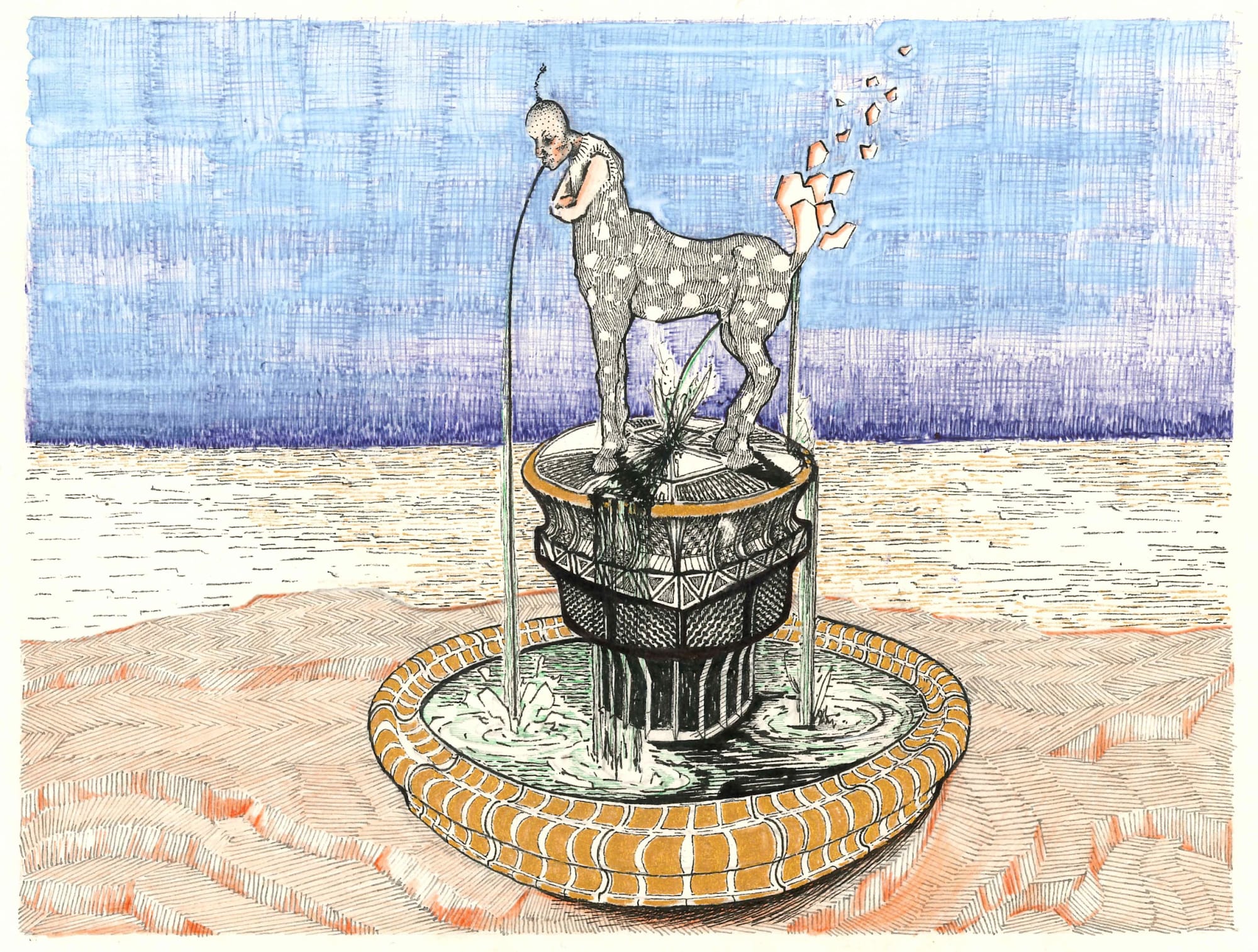 A Fountain by the Sea by Peter Depelchin III, 2018