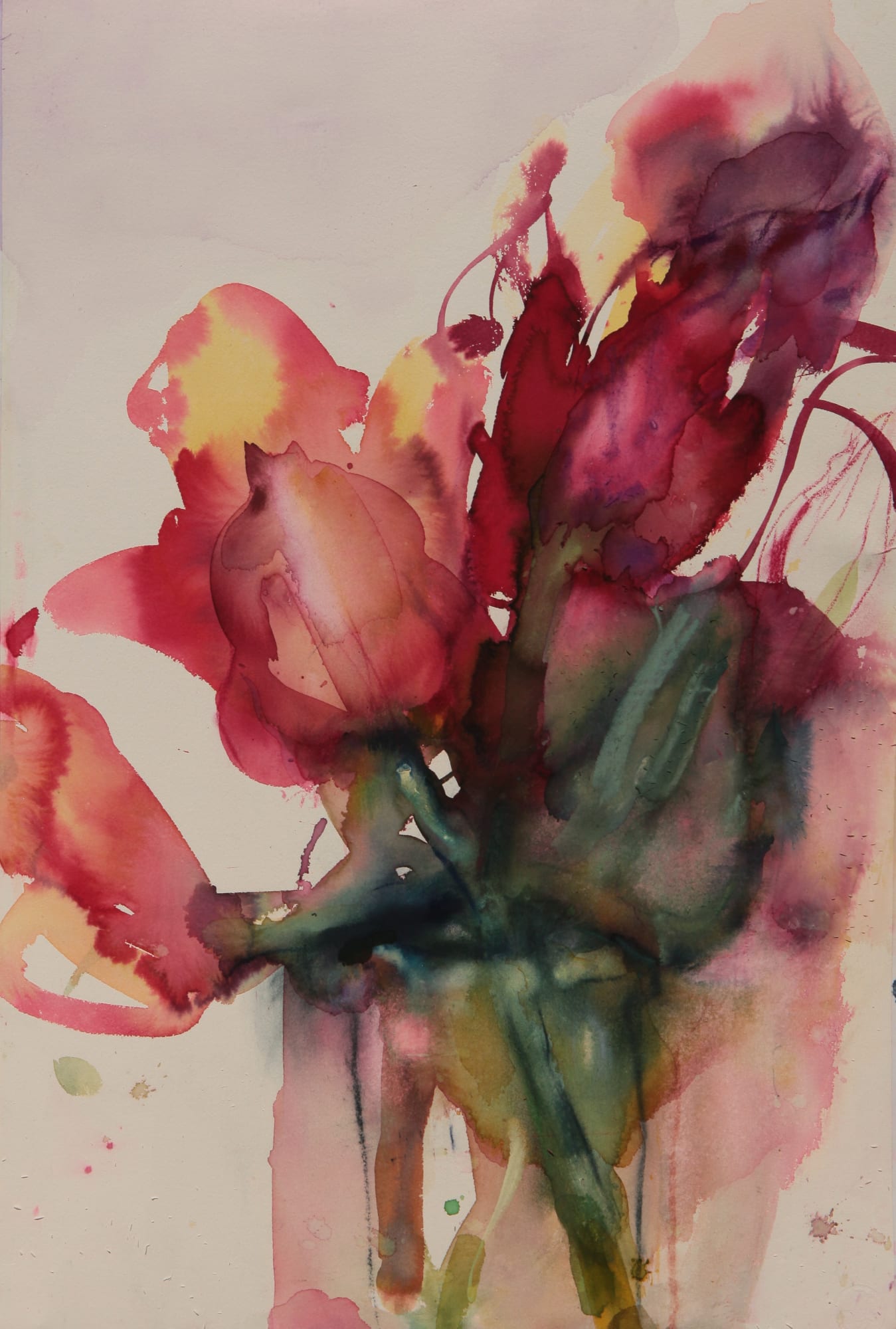 Inge H. Schmidt, Rote Tulpen, 2020