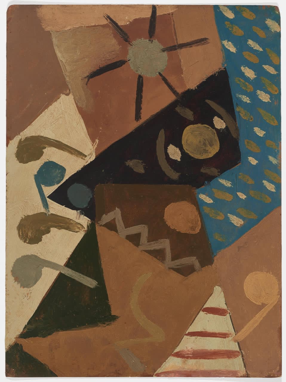 Esteban Lisa Composición c.1943 Oil on board 11 1/2 x 8 3/4 (29.2 x 22.2 cm)
