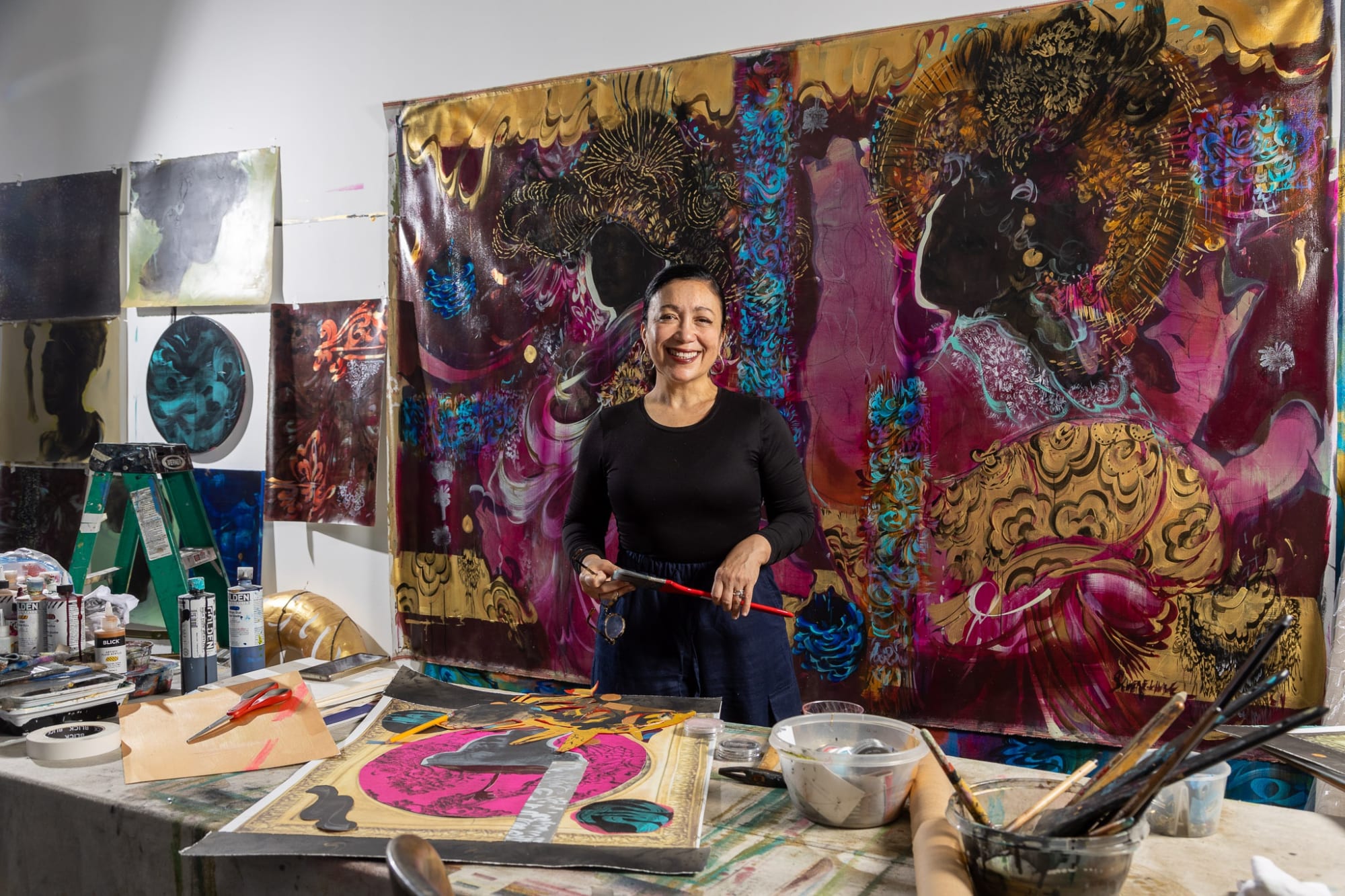 Scherezade García in her Brooklyn studio