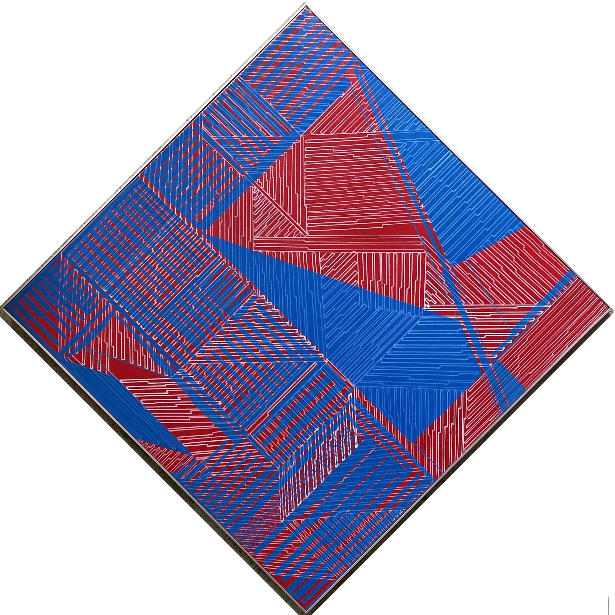 Vargas-Suarez Univeral, Jettison Re-Entry VII, Oil enamel on canvas, 30 x 30 in, 2012