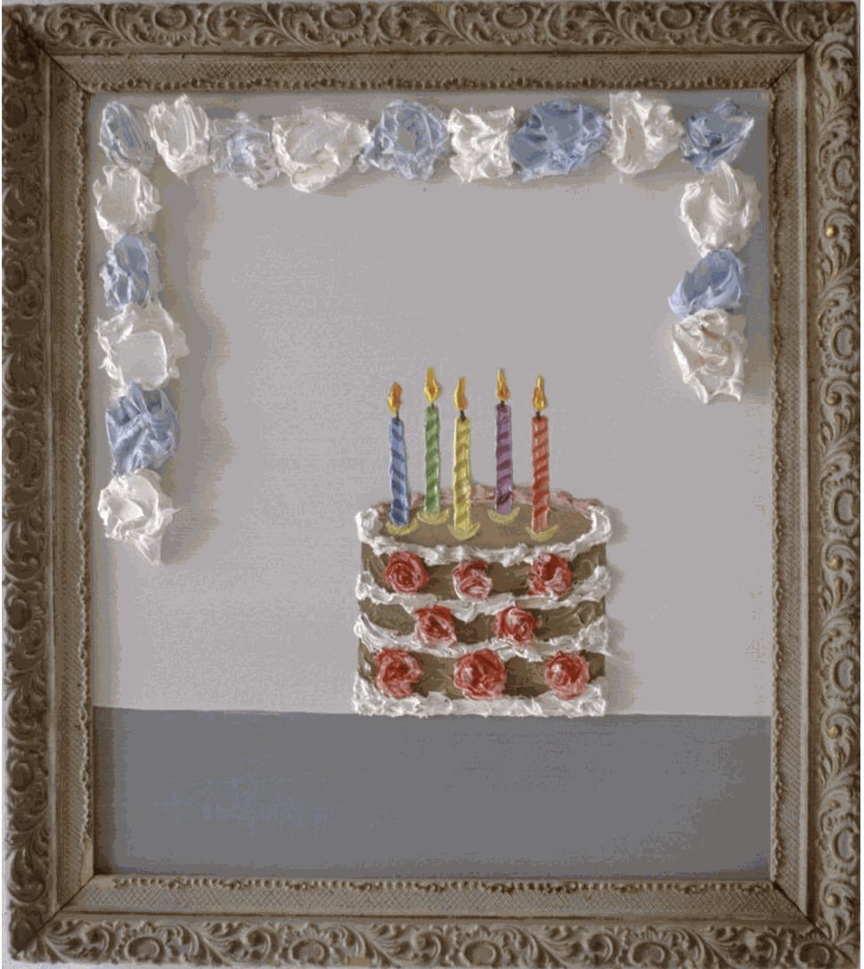 Place (4-39), 1997, Oil on birch hardwood, 16.5 x 14.5 in