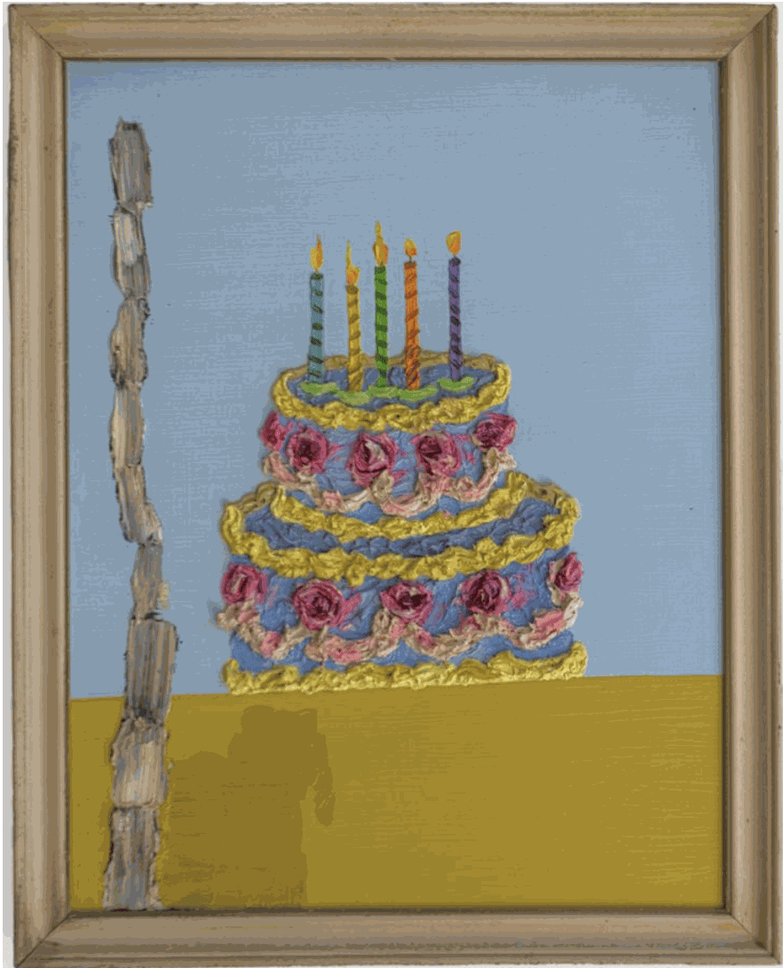 Place (4-40), 1997, Oil on birch hardwood, 18 x 14 in